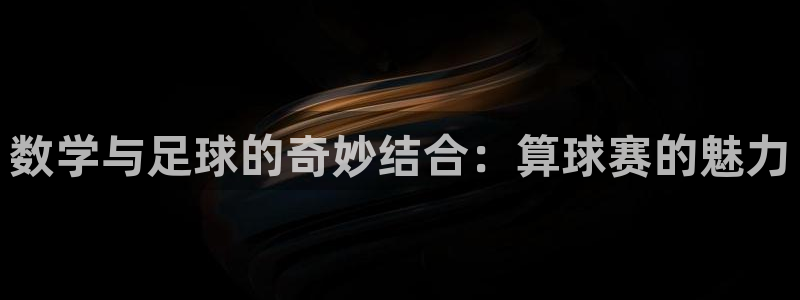 数学与足球的奇妙结合：算球赛的魅力